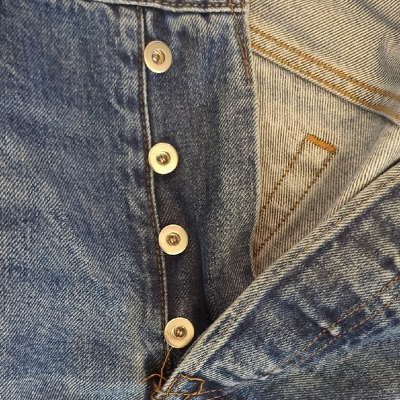 GAP Blue Straight Selvedge Jeans Classic Denim - Picture 3 of 10